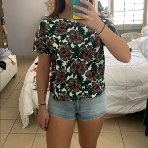 Zara floral print t-shirt